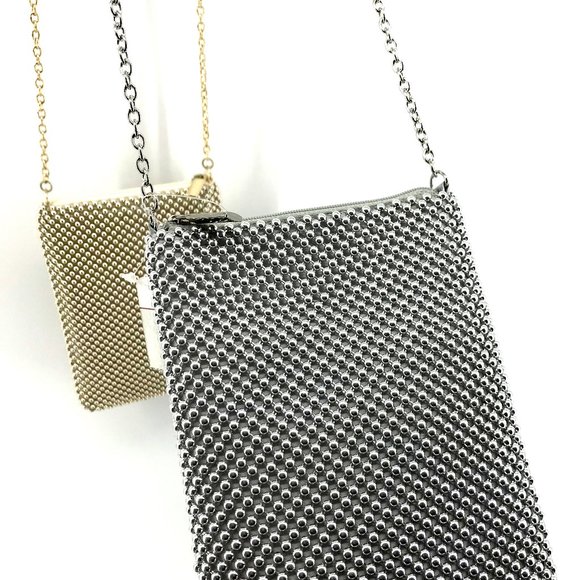 MUNDI🌺Sparkle Mesh Ball Clutch Crossbody Bag - Picture 8 of 8